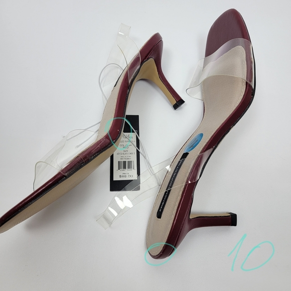 French Connection Womens Tia Heeled Sandal Red Clear Straps Heels Different Sz. - Picture 15 of 15